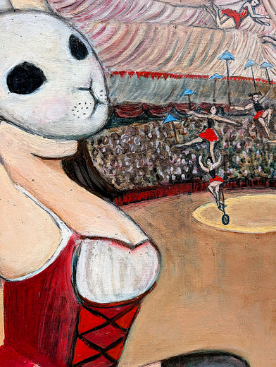 Head Held High by Kat Silver |   Closeup View of Artwork 