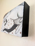 Original art for sale at UGallery.com | Hello Kitty by Kat Silver | $375 | oil painting | 6' h x 9' w | thumbnail 2