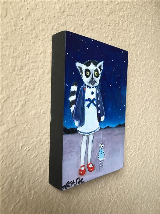 Lost under the Stars by Kat Silver |  Side View of Artwork 