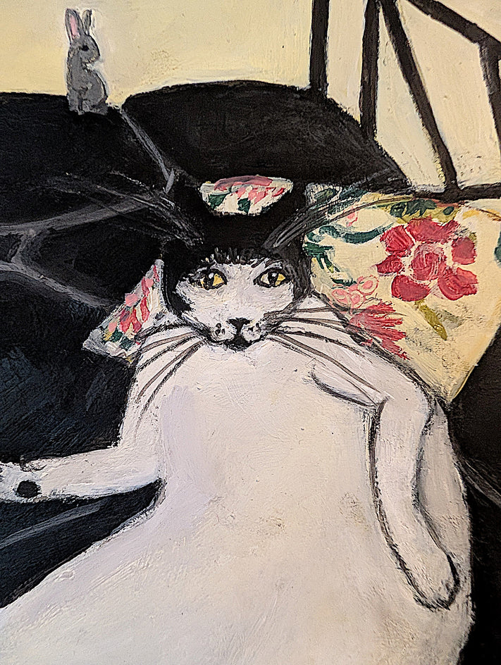 Lounging Diva by Kat Silver |  Closeup View of Artwork 