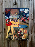 Original art for sale at UGallery.com | Roar if You Dare by Kat Silver | $1,300 | oil painting | 24' h x 18' w | thumbnail 3