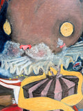 Original art for sale at UGallery.com | Roar if You Dare by Kat Silver | $1,300 | oil painting | 24' h x 18' w | thumbnail 4