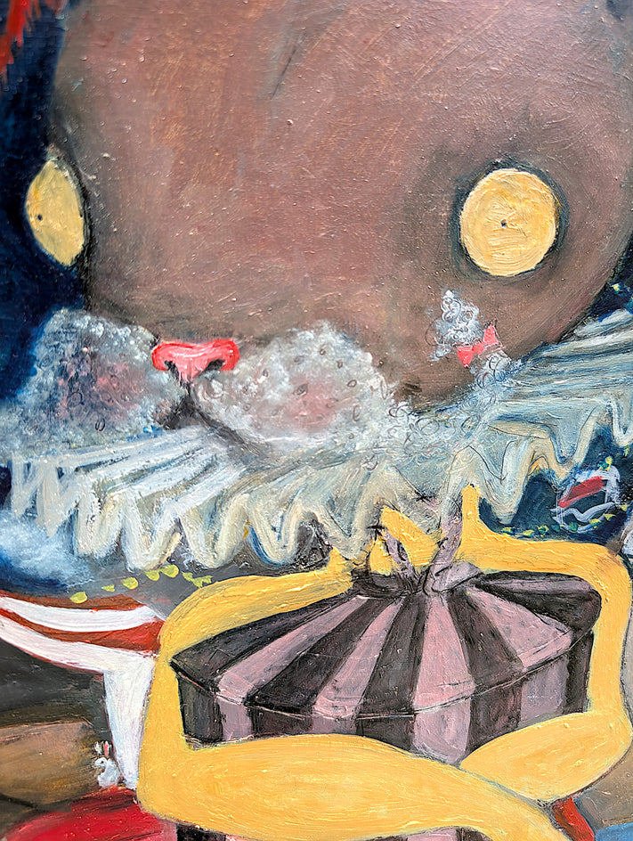 Roar if You Dare by Kat Silver |  Closeup View of Artwork 