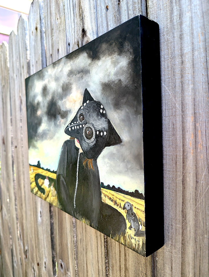 Storm Brewing by Kat Silver |  Side View of Artwork 