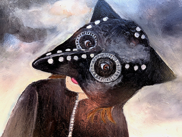 Storm Brewing by Kat Silver |   Closeup View of Artwork 
