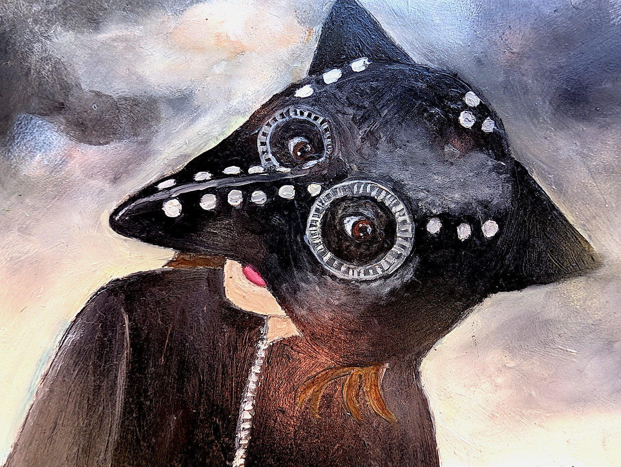 Storm Brewing by Kat Silver |  Closeup View of Artwork 