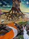 Original art for sale at UGallery.com | The Spilt by Kat Silver | $3,700 | oil painting | 24' h x 18' w | thumbnail 4