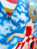 Original art for sale at UGallery.com | Under the Tent by Kat Silver | $1,975 | oil painting | 30' h x 24' w | thumbnail 4