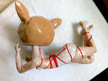 Original art for sale at UGallery.com | All Tied Up by Kat Silver | $775 | sculpture | 8.5' h x 9' w | thumbnail 2
