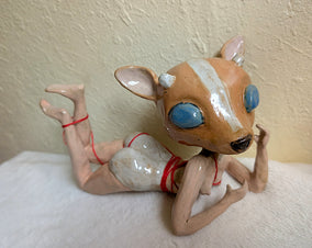 Original art for sale at UGallery.com | All Tied Up by Kat Silver | $775 | sculpture | 8.5' h x 9' w
