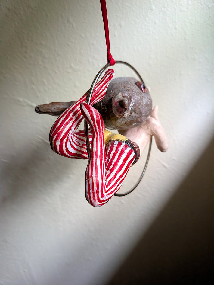 Bunny Trapeze by Kat Silver |  Context View of Artwork 