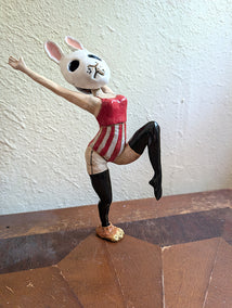 sculpture by Kat Silver titled Standing Tall