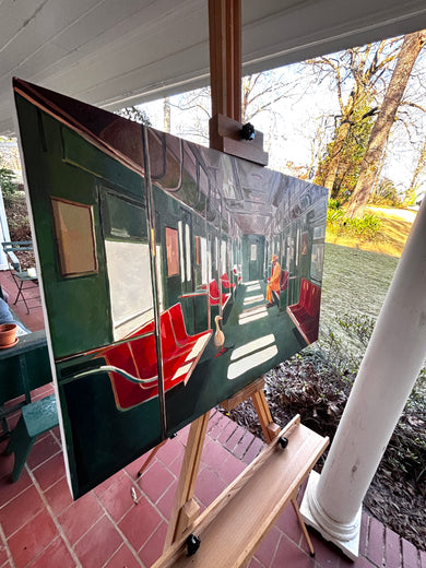 An Odd Duck by Keith Thomson |  Side View of Artwork 