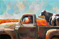 Original art for sale at UGallery.com | BFFs by Keith Thomson | $2,300 | mixed media artwork | 16' h x 24' w | thumbnail 1