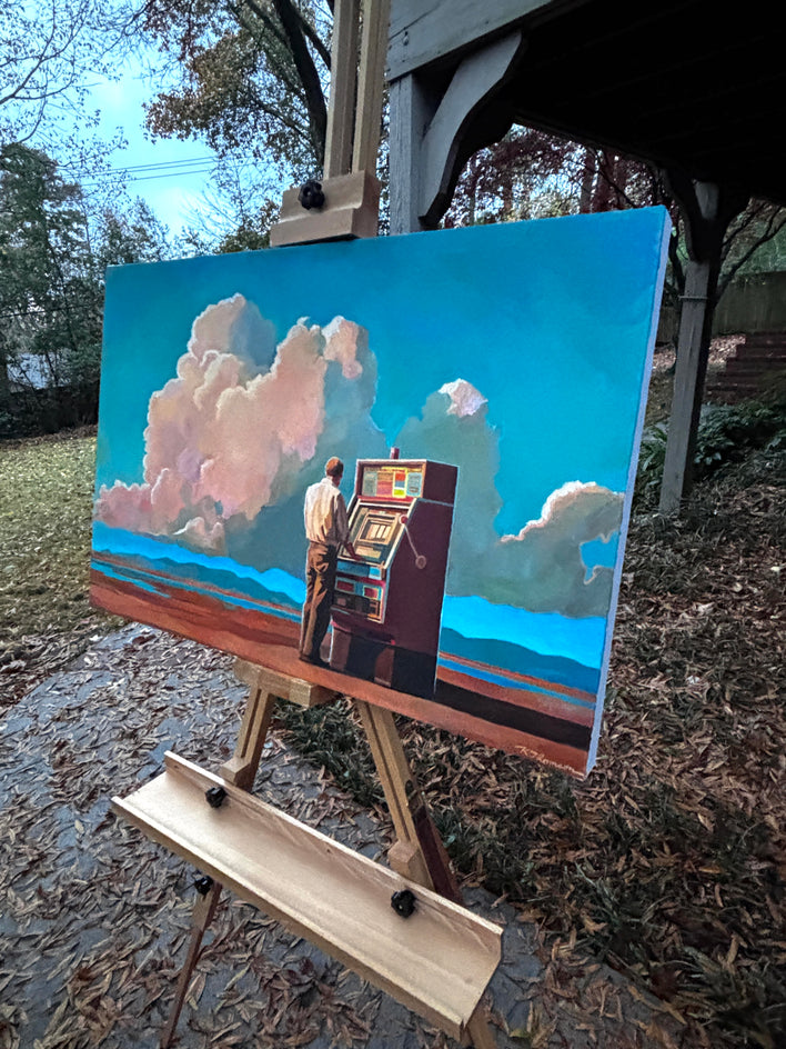 Cash Cow by Keith Thomson |  Side View of Artwork 