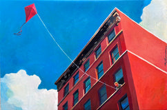 Original art for sale at UGallery.com | City Kid by Keith Thomson | $2,300 | oil painting | 16' h x 24' w | thumbnail 1