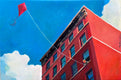 Original art for sale at UGallery.com | City Kid by Keith Thomson | $2,300 | oil painting | 16' h x 24' w | thumbnail 1
