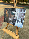 Original art for sale at UGallery.com | Cold Case by Keith Thomson | $2,700 | oil painting | 16' h x 24' w | thumbnail 2