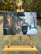 Original art for sale at UGallery.com | Cold Case by Keith Thomson | $2,300 | mixed media artwork | 16' h x 24' w | thumbnail 3