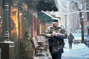 Original art for sale at UGallery.com | Cold Case by Keith Thomson | $2,700 | oil painting | 16' h x 24' w