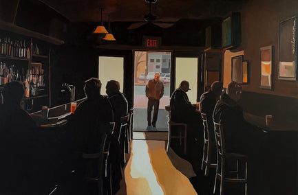 mixed media artwork by Keith Thomson titled Divers