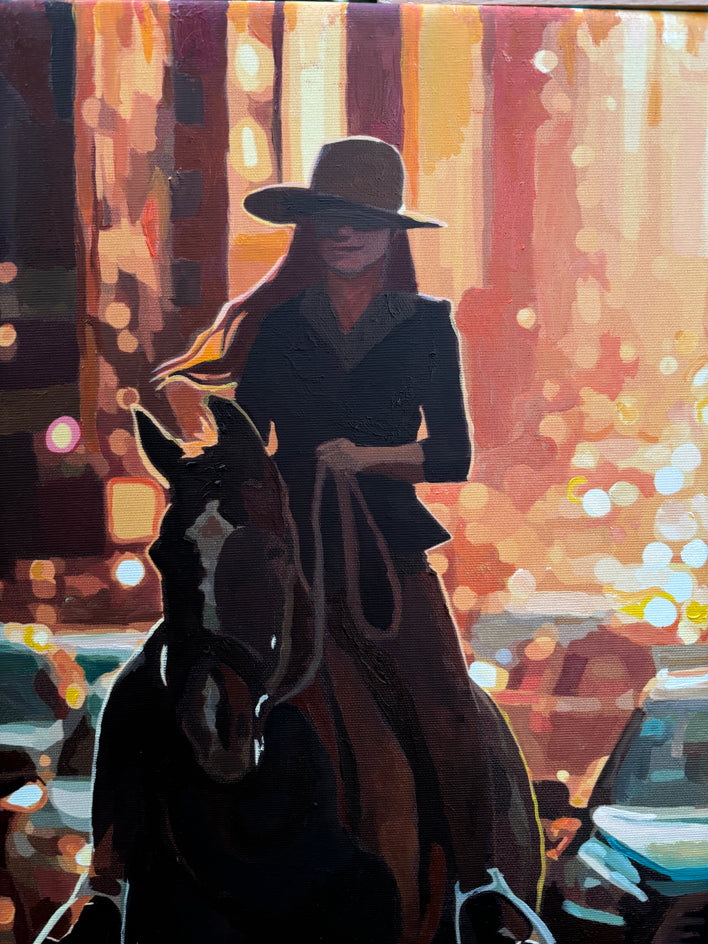 Downtown Express by Keith Thomson |  Closeup View of Artwork 