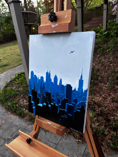 Early Bird by Keith Thomson |  Side View of Artwork 