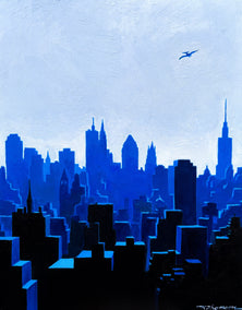 oil painting by Keith Thomson titled Early Bird