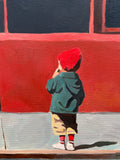 Original art for sale at UGallery.com | Elevator? by Keith Thomson | $2,300 | oil painting | 16' h x 24' w | thumbnail 4