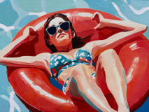 Original art for sale at UGallery.com | Finn by Keith Thomson | $2,400 | oil painting | 16' h x 24' w | thumbnail 4