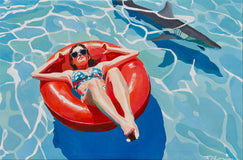 Original art for sale at UGallery.com | Finn by Keith Thomson | $2,400 | oil painting | 16' h x 24' w | thumbnail 1