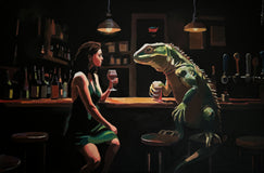 Original art for sale at UGallery.com | He Was Taller Online by Keith Thomson | $2,100 | oil painting | 16' h x 24' w | thumbnail 1