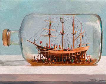 oil painting by Keith Thomson titled How They Do It