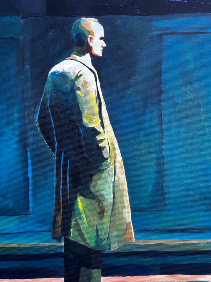 How to Make the Train Come Faster by Keith Thomson |  Closeup View of Artwork 