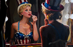 Original art for sale at UGallery.com | Independence Night by Keith Thomson | $2,400 | oil painting | 16' h x 24' w | thumbnail 1