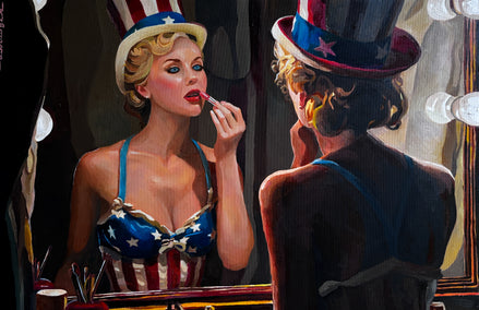 oil painting by Keith Thomson titled Independence Night