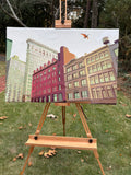Original art for sale at UGallery.com | Large Bird in the Flatiron District by Keith Thomson | $4,500 | oil painting | 24' h x 36' w | thumbnail 3
