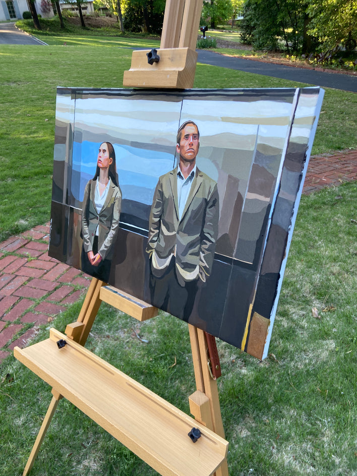 Elevator Music by Keith Thomson |  Side View of Artwork 