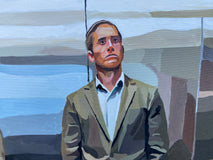 Original art for sale at UGallery.com | Elevator Music by Keith Thomson | $2,300 | mixed media artwork | 16' h x 24' w | thumbnail 4