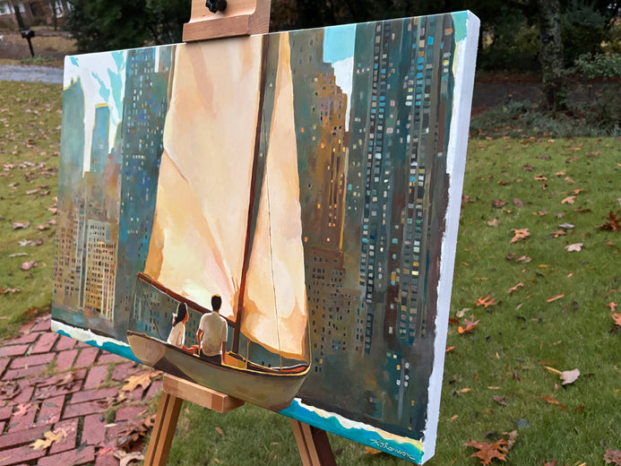 On Water Street by Keith Thomson |   Closeup View of Artwork 