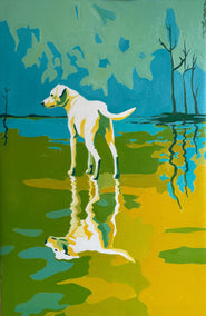 oil painting by Keith Thomson titled On Water