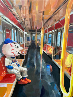 Original art for sale at UGallery.com | Out to the Ballgame by Keith Thomson | $2,700 | oil painting | 24' h x 16' w