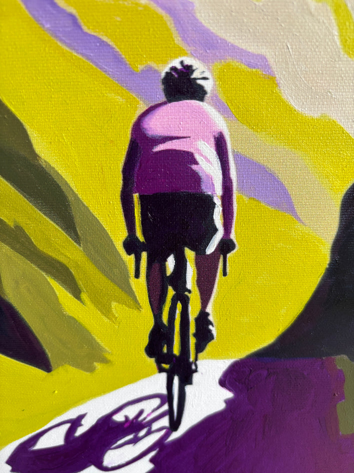 Purple Mountains by Keith Thomson |  Closeup View of Artwork 