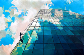 Original art for sale at UGallery.com | Scraper by Keith Thomson | $5,000 | oil painting | 24' h x 35' w