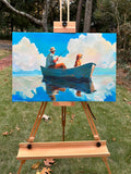 Original art for sale at UGallery.com | Sea Rovers by Keith Thomson | $2,650 | oil painting | 16' h x 24' w | thumbnail 3