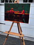 Original art for sale at UGallery.com | Sea Shanty by Keith Thomson | $4,175 | oil painting | 20' h x 30' w | thumbnail 2