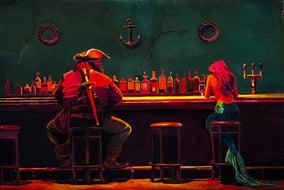 Original art for sale at UGallery.com | Sea Shanty by Keith Thomson | $4,175 | oil painting | 20' h x 30' w