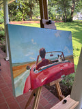 Original art for sale at UGallery.com | Shotgun by Keith Thomson | $2,300 | oil painting | 16' h x 24' w | thumbnail 2