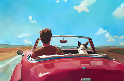 oil painting by Keith Thomson titled Shotgun