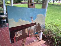 Original art for sale at UGallery.com | Steel by Keith Thomson | $2,975 | oil painting | 20' h x 30' w | thumbnail 2